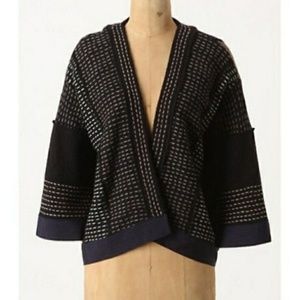 Moth stitched kimono cardigan.